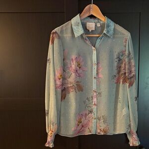 Ted Baker Blue Floral Blouse